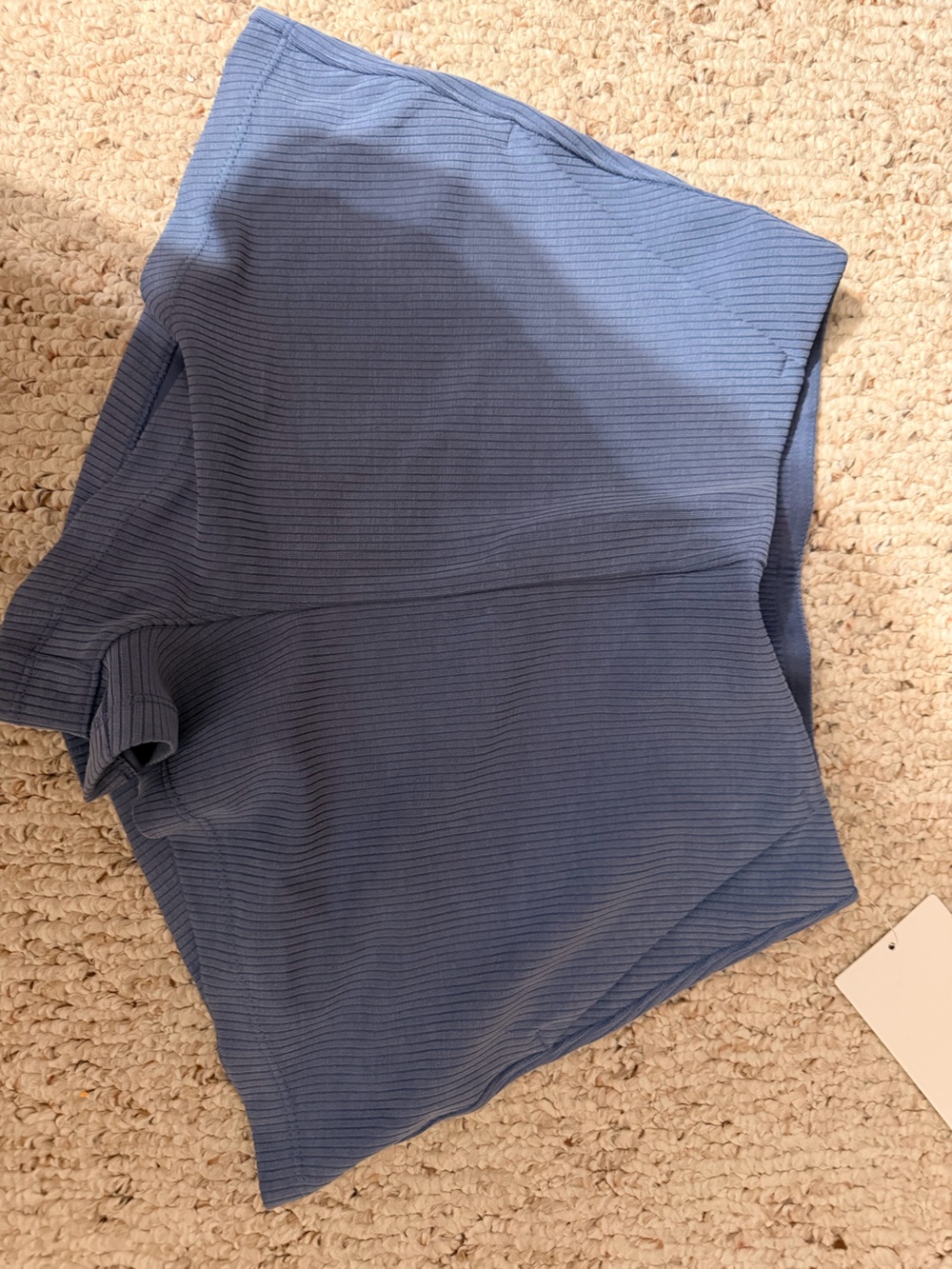 Lululemon Ribbed Shorts in Slate Blue